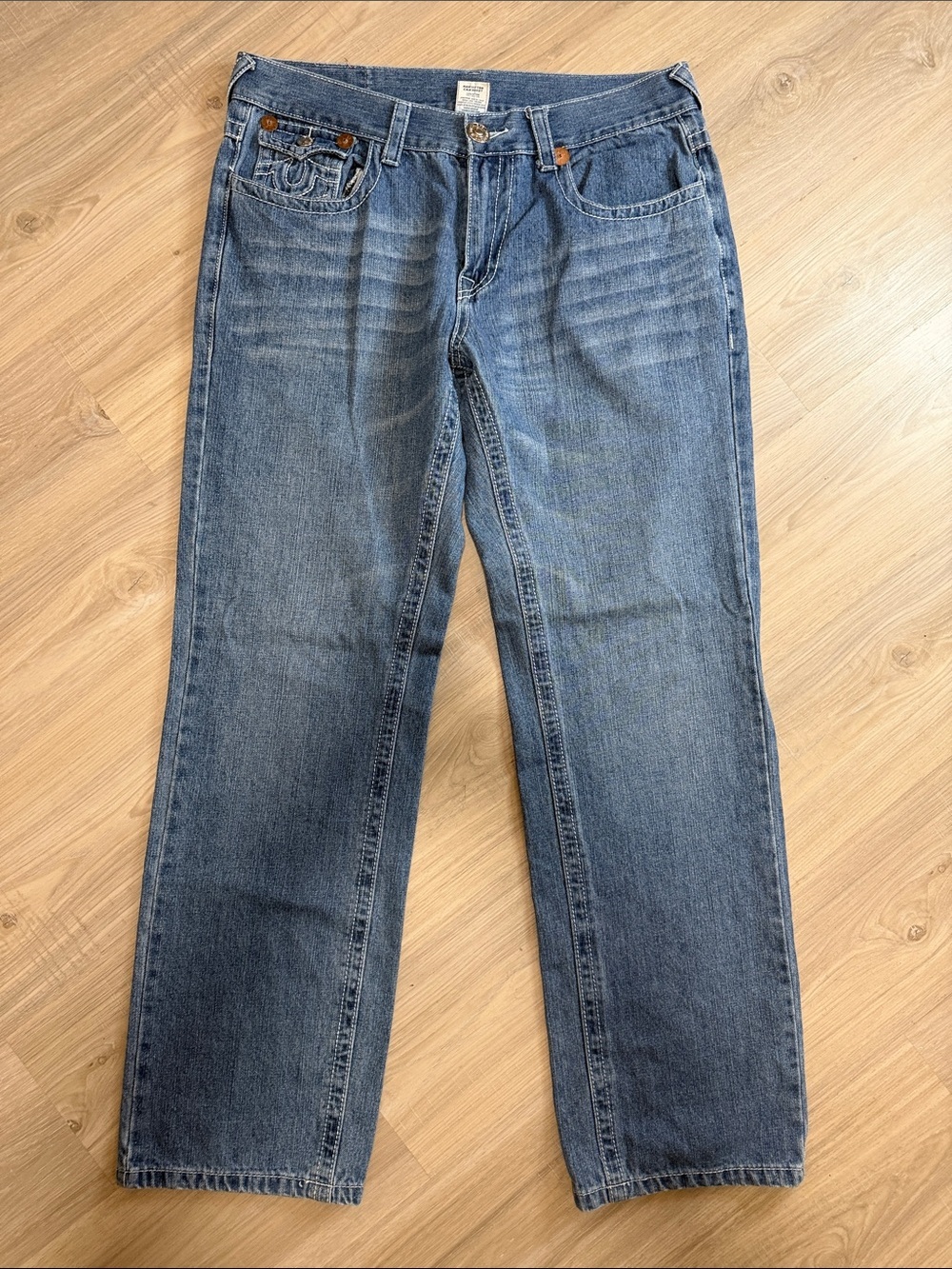 True Religion Joey Super T USA Denim Jeans.  Sz 36/34